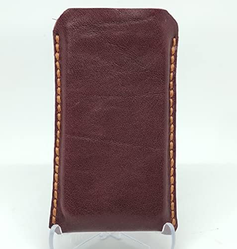 Чанта-кобур от естествена кожа за LG Velvet, Калъф за вашия телефон ръчна изработка от естествена кожа, Изработен по поръчка Кожен Калъф-чанта за носене, Вертикална Мек?