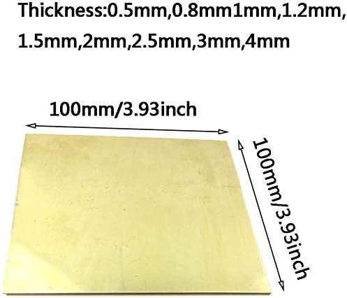 Z Създаване на дизайн Латунная плоча на Месинг Меден лист H62 Cu Медна Плоча е Метален лист Мед Промишлени материали,0. метална медни фолио 8 * 100 * 100 мм