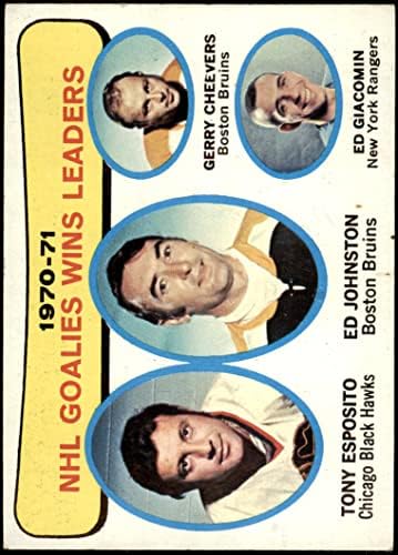 1971 най-Добрите вратарите № 4 Побеждават лидери Тони Эспозито / Ед Джонстън/Джери Чиверс/Ед Джакомин Чикаго Блекхоукс/Бруинс/Рейнджърс-Хокей