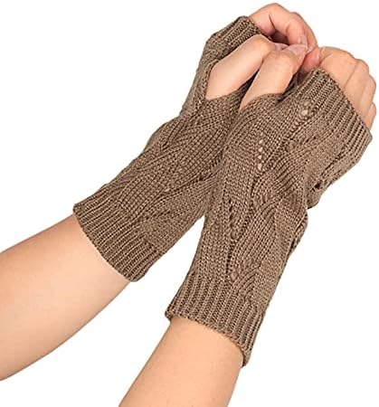 Ръкавици без пръсти Топли плетени калъф за Ръкавици С Мек Покрив Ръкавици за студено Време Зимни Ръкавици плетени калъф