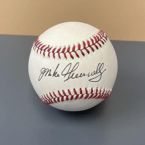 Майк Гринвелл Ред Сокс Подписа Бейзболен автомобил OAL B Brown с Голограммой B & E - Бейзболни топки с Автографи