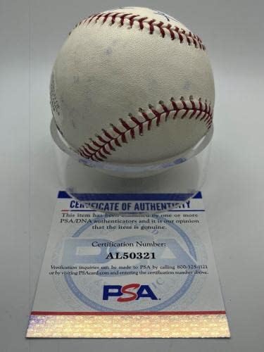 Пийт Роуз даде Автограф фанату бейзбол Кени Редсу PSA DNA - Бейзболни топки с Автографи