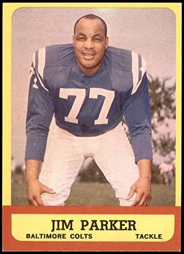 1963 Topps 5 Джим Паркър Балтимор Колтс (Футболна карта) EX/MT Colts Ohio St
