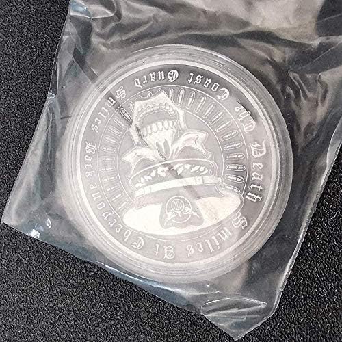 MKIOPNM Възпоменателна Монета на Бреговата охрана на Съединените Щати Череп Глава сребърно покритие Антични Армията Веерная