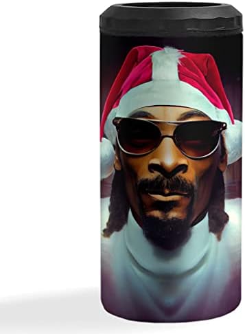 Охладител За тънки Кутии С забавен лицето на Snoop Dog - Колоритен Охладител за Консерви - Коледен Охладител За Тънки