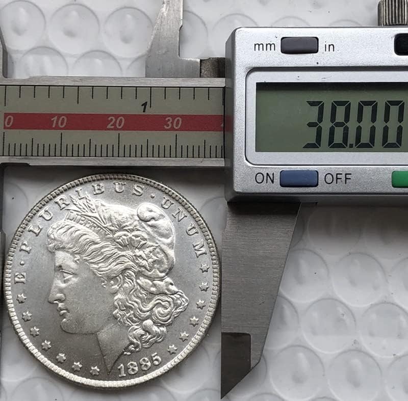 Версия на американската монети Морган 1904 г. Сребърен долар Месинг със сребърно покритие Антикварни Чуждестранни Възпоменателни монети, Ръчно изработени