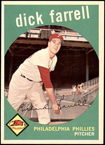 1959 Topps # 175 Дик Фарел Филаделфия Филис (бейзболна картичка) Ню Йорк / MT Phillies