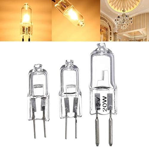 (6) Халогенни Двухвольтовые Смяна на електрически Крушки Пък 12 Волта, Основни халогенна лампа с мощност 20 W G5.3 My