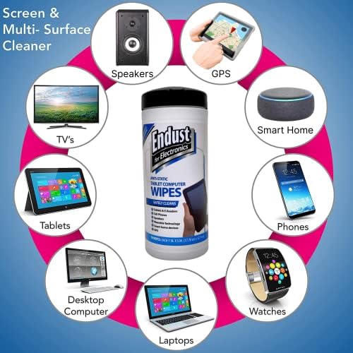 Кърпички за почистване на екрана Endust For Electronics, Салфетки За почистване на повърхността на електроника, За таблети,