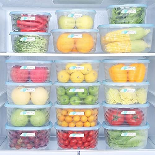 Пластмасова кутия за съхранение в хладилник, кухненски принадлежности, запечатани кутия за плодове и зеленчуци, прозрачна