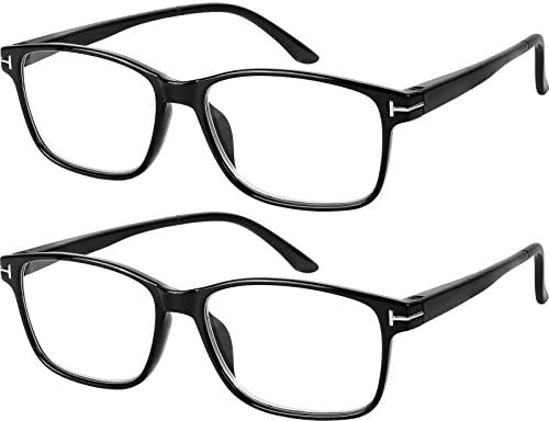 Компютърни очила, 2 двойки, антибликовые, антибликовые класически очила за четене, качествени, удобни очила за мъже и