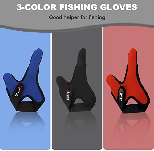 Ръкавици Klfoho с два пръста, 3 опаковки Противоскользящих Ръкавици за Риболов, Професионални Ръкавици за защита на пръстите,