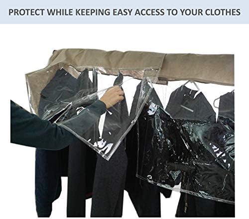 Калъф за дрехи за вашия кабинет и преносими закачалки за дрехи Наплечный прахоустойчив калъф - Стилно ще защитава вашия