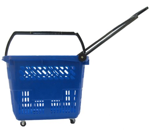 Роликовая кошница Glopack RB42BLUE обем 11 литра, дължина на 21,25 инча X Ширина 15 см х Височина-16,5 инча, синьо (в