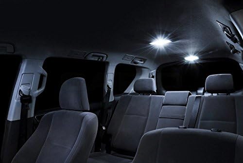 Светодиоди за салон XtremeVision за Toyota Prius + (10 бр) Комплект led осветление за вътрешни чисто Бели на цвят