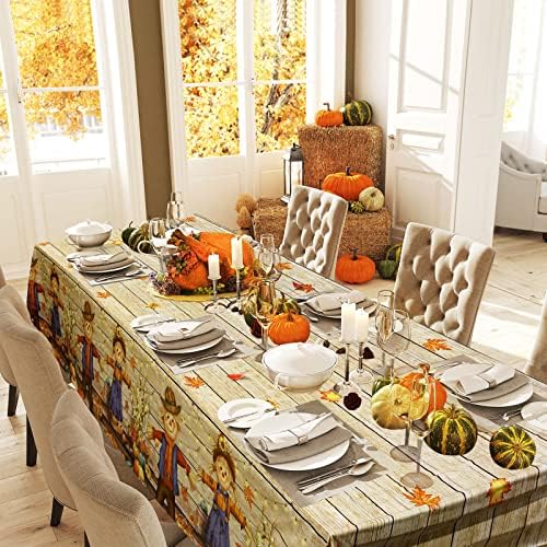 Есенна Покривка за Деня на Благодарността, Пластмасово Покритие за масата за есенния парти, реколтата, Листата на една