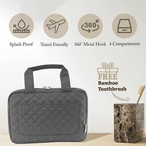 Подвесная Пътна чанта за тоалетни принадлежности T-LUX Плюс Безплатна четка за зъби, чанта за тоалетни принадлежности