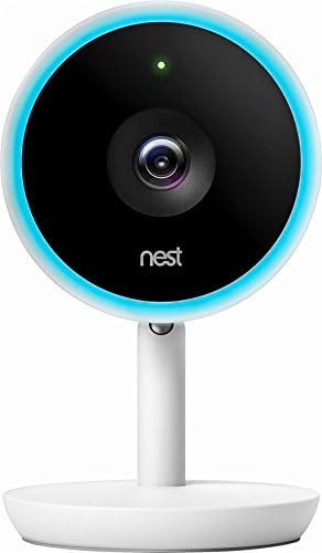 Nest Cam IQ - Интелектуална камера за сигурност за помещения 1080P HD - Бял