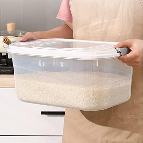 ZYZMH 5,5 КГ Пластмасова Кофа за ориз, Кутии за зърнени храни, Кутия за съхранение на зърно, Куфар, Контейнер за храна,