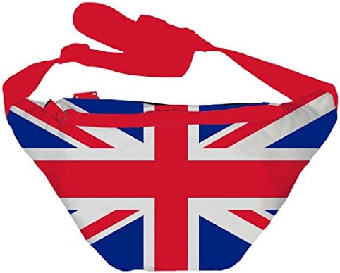 Поясная чанта с Кръгчета Смешно Човек С Британския Флаг