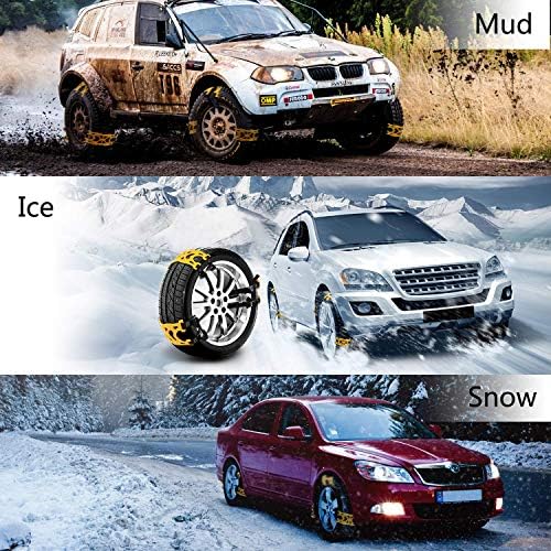 Автомобилни Мини вериги за сняг AOHMG, Преносими Регулируеми Универсални Вериги за автомобилни Гуми, Автомобилни Аварийни