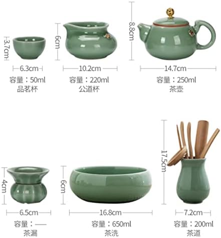 HDRZR Пълен Набор от Чаени сервизов Кунг-фу, Керамични чаени чаши, Заварочных манекени, Сервизов, Подарък кутии за дома,