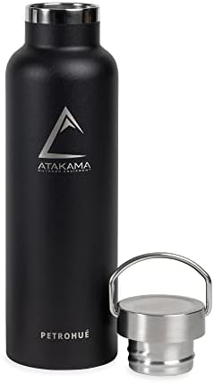 Atakama Outdoor - Термобутылка Petrohues Sierra Fish Издание на Black капацитет 21 унция | Поддържа топлина до 12 часа