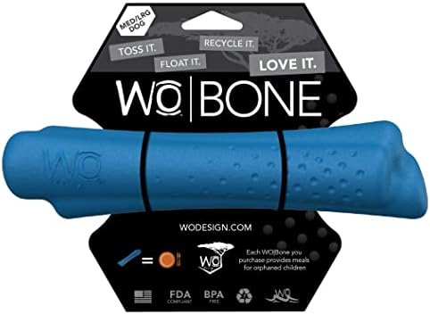 УО Play Blue Disc & Large Bone, Определени за кучета от едри породи, Направено в САЩ, Играчка за кучета Фризби и нож