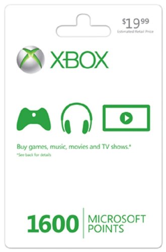 Xbox LIVE 1600 Microsoft Точки - Цифров код Xbox 360