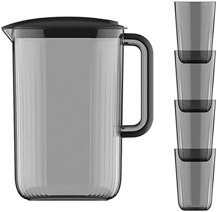 Набор от пластмасови Чаши-Стомна за Вода, Кана За Студен чай, Кана за Лимонада, Кана за топла и Студена Вода, Кана за