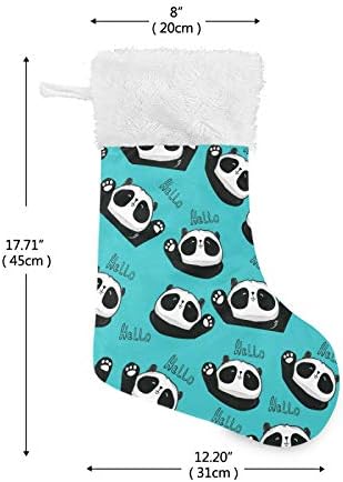 Коледни Чорапи ALAZA с Мил домашен Любимец Шарките на Пандите, Класически Персонализирани Големи Чулочные Украса за Семейни