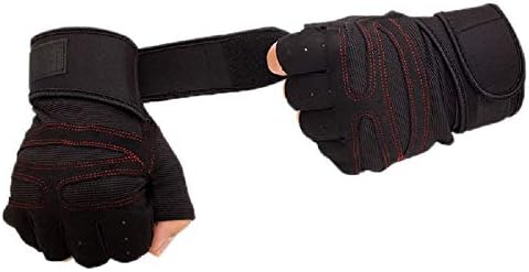 Ръкавици за тежка атлетика KUYOMENS с обертыванием китките, Които подкрепят Спортни ръкавици за мъже/жени, ръкавици половината
