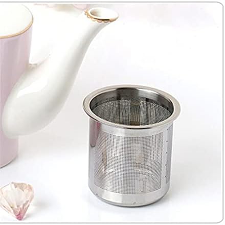 GPPZM Комплект за Следобеден чай, Набор от Кафе консумативи, Кана с Чайным филтър, чаши за Кафе и чинии (Цвят: розов)