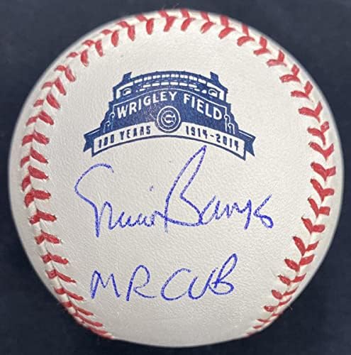 Ърни Банкс, г-н Екземпляр, Подписан Бейзбол лого Wrigley, посветен на 100-годишнината на PSA / Бейзболни топки С ДНК-автограф