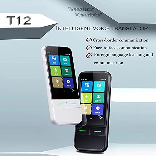 ZCMEB AI Voice Преводач в реално време на 138 няколко онлайн езици с гласов запис на Голям сензорен екран с диагонал
