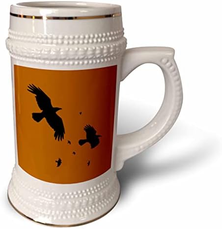 3розовые Врани или Рейвънс In Flight Минималистичен силует - Чаша за стейна на 22 унция (stn_356296_1)