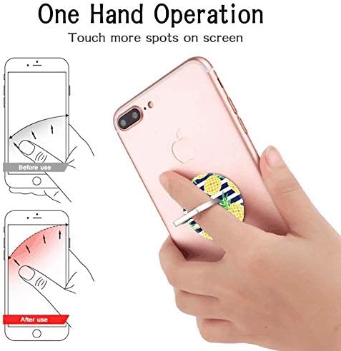 (3 опаковки) Притежателят на пръстена за мобилен телефон, Дръжка за пръстите и Поставка за мобилен телефон от Розово