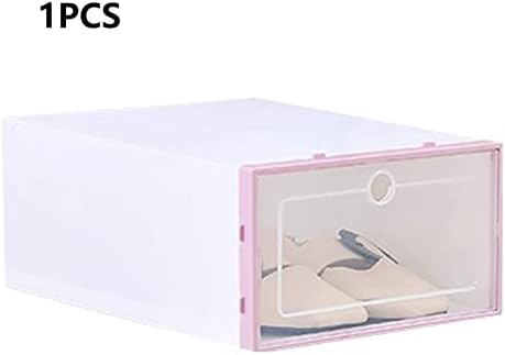 BREWIX флип-надолу кутия за обувки, Дебели Прозрачни чекмеджето, Пластмасови Кутии за обувки, Штабелируемая Кутия, Органайзер