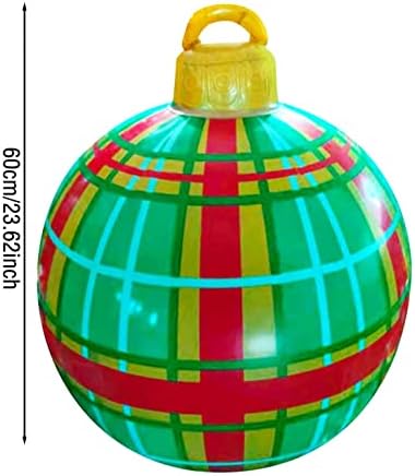 Открит Коледен Украсени с Надуваем Балон, 23,6-инчов PVC Гигантски Коледен Надуваем Балон, Коледни Надуваеми Балони,