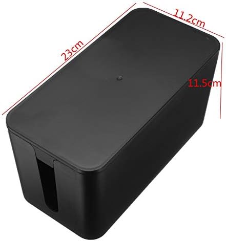Кутии за съхранение Сменяем Дизайнерски капак Удобен Черен Кабел Чист Кутия За съхранение на захранване е Лесно отвеждане