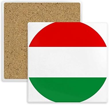 Унгария Национален Флаг Европа Символ на Страната Квадратно Увеселителен парк Чаша Държач за Чаши Абсорбираща Камък за