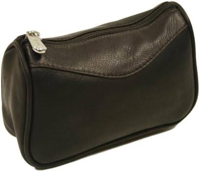 Чанта за носене от естествена кожа Piel с цип, Шоколадов на цвят, с Един Размер