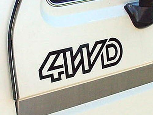 GoWesty 4WD - Стил Syncro - Стикер /Винетка (Черен)