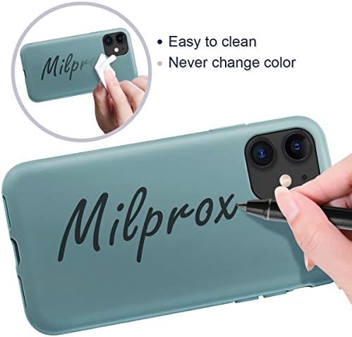 Калъф MILPROX, който е Съвместим за iPhone 11, с Защитно фолио за екрана, Течен Силиконов Гел, Гумена Въздействие Тънък
