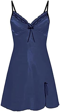 Женствена рокля с петна на бельото, Сексуална Лейси Риза С V-образно деколте, Спално Бельо, Копринени Рокли-слипы Mini