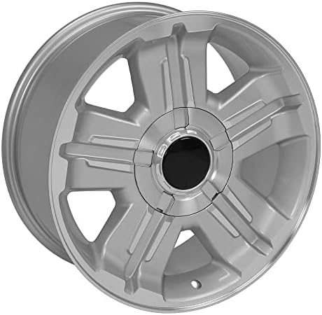 OE Колела LLC 18-инчови Джанти Подходящи за Chevy Silverado Z71 Wheel CV88 18x8 Silver Wheel Холандер 5300