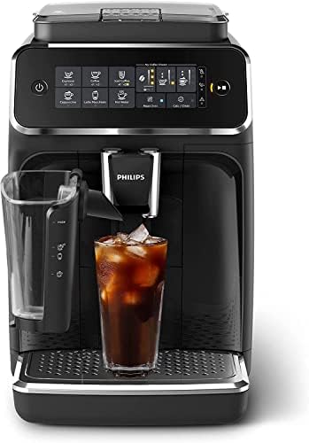 Напълно автоматична еспресо машина Philips серия 3200 - Вспениватель мляко LatteGo и кафе с лед, 5 сортове кафе, Интуитивен