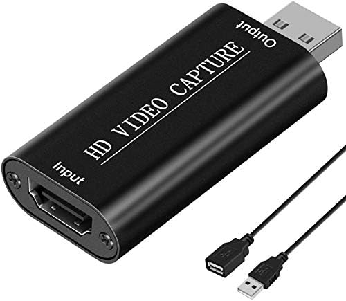 Rybozen HDMI-USB Карта заснемане на видео, HDMI-USB 1080p USB2.0, Запис директно в компютъра за игри, стрийминг, обучение,
