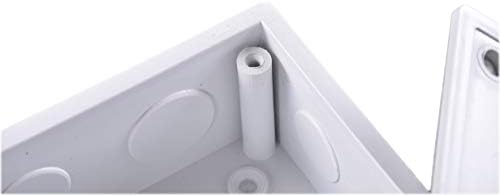 DJC Supply Co. 9 x9x3, Защитена от атмосферни влияния и прах Съединителната кутия от PVC пластмаса, с дупки 3/4 и 1
