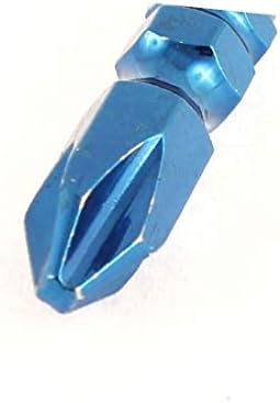 Отвертка X-DREE 1/4 инча PH2 Phillips Magnetic Power Blue с дължина 65 мм (1/4 инча PH2 punta Phillips за cacciavite